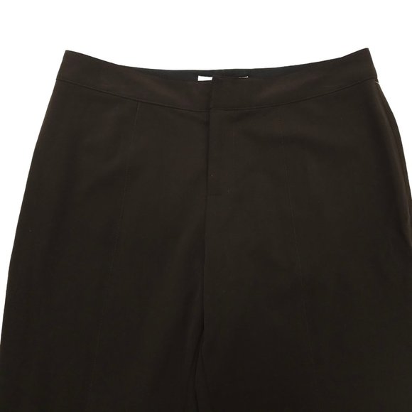 Nine West Essentials Pants Womens Sz 2 Stretch Mid Rise Flat Front Espresso NEW - Picture 9 of 12